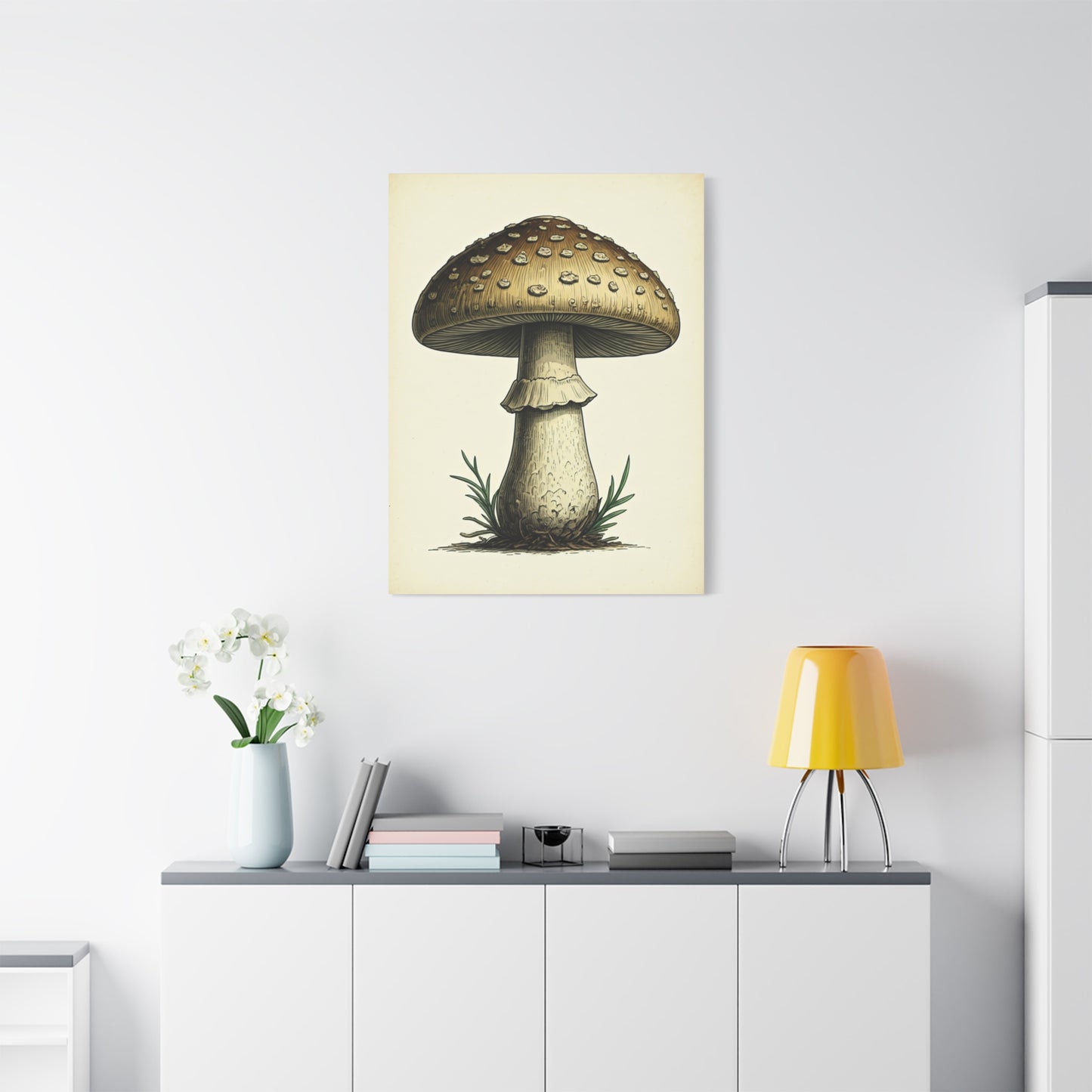 Woodland Toadstool Illustration Wall Art & Canvas Prints