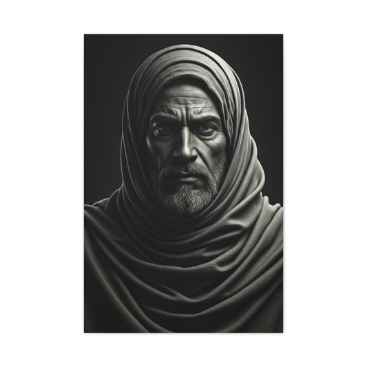 Silent Strength Black & White Elder Portrait Wall Art & Canvas Prints