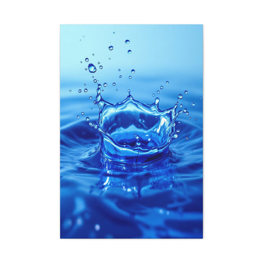 Crowned Water Splash Wall Art & Canvas Prints