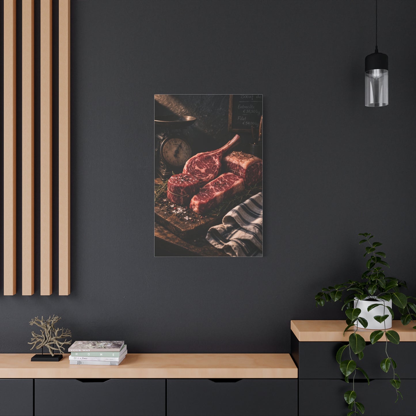 Premium Butcher Counter Steak Still Life Wall Art & Canvas Print