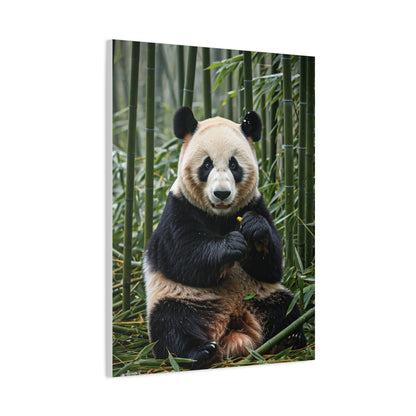 Gentle Panda Among Bamboo Wall Art & Canvas Prints