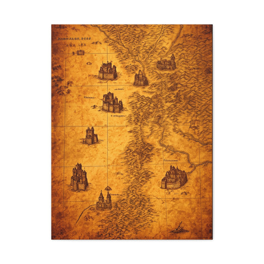 Antique Coastal Exploration Chart Wall Art & Canvas Prints