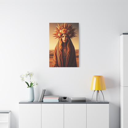 Bohemian Floral Crown Muse Wall Art & Canvas Prints