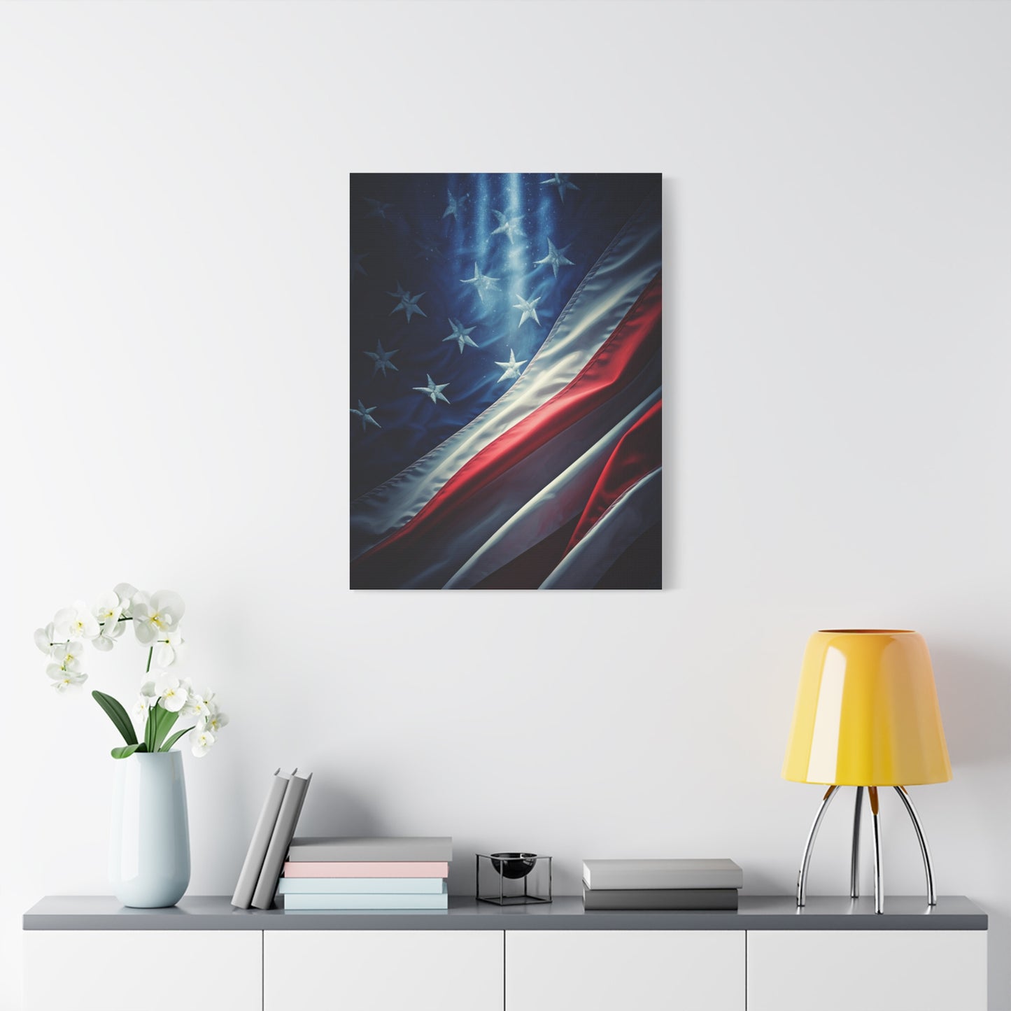 Lightning Freedom Flag Power Wall Art & Canvas Prints