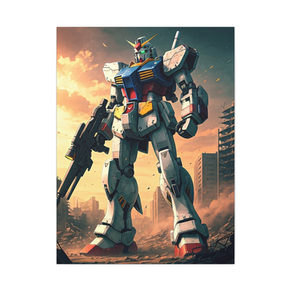 Mecha Guardian of the Ruins Wall Art & Canvas Prints