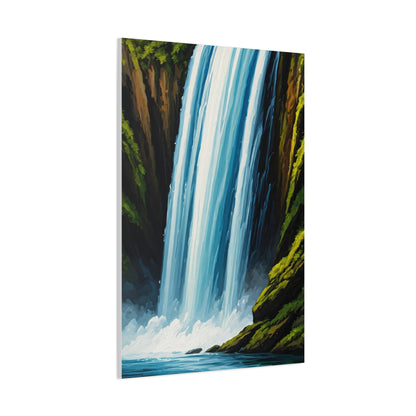 Tall Cascading Waterfall Wall Art & Canvas Prints