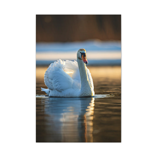 Swan on Still Water Wall Art & Canvas Prints