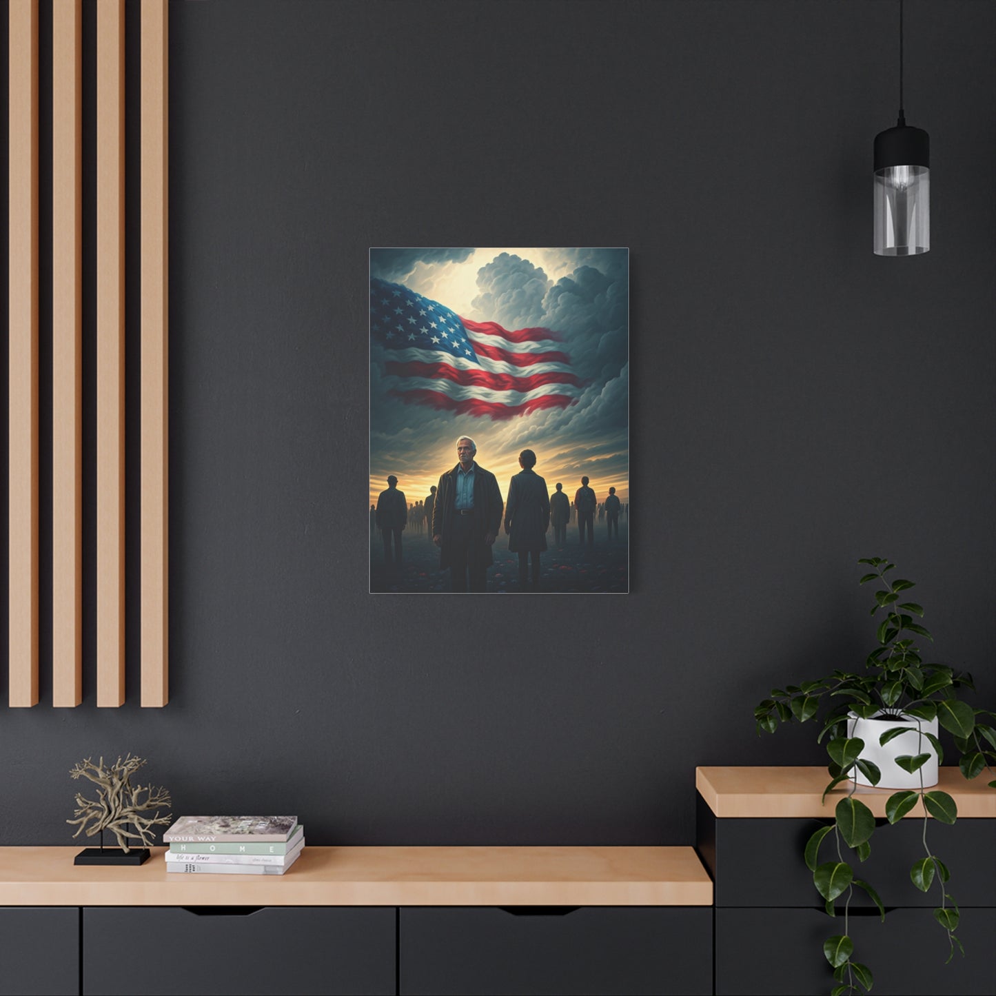 American Flag Gathering of Hope Wall Art & Canvas Prints