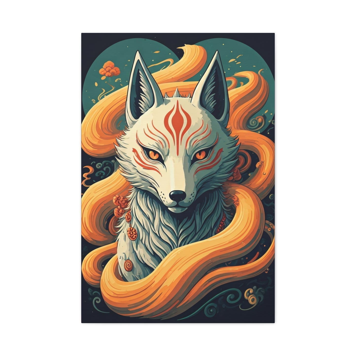 Sacred Kitsune Guardian Wall Art & Canvas Prints
