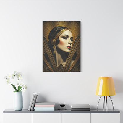 Glamorous Art Deco Portrait Wall Art & Canvas Prints