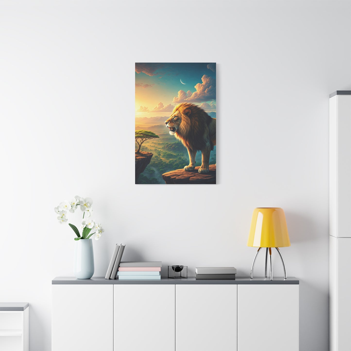 Lion Over the Horizon Majesty Wall Art & Canvas Prints