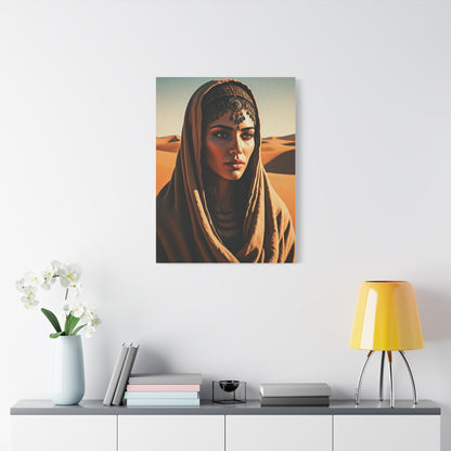 Desert Veil Bohemian Woman Wall Art & Canvas Prints