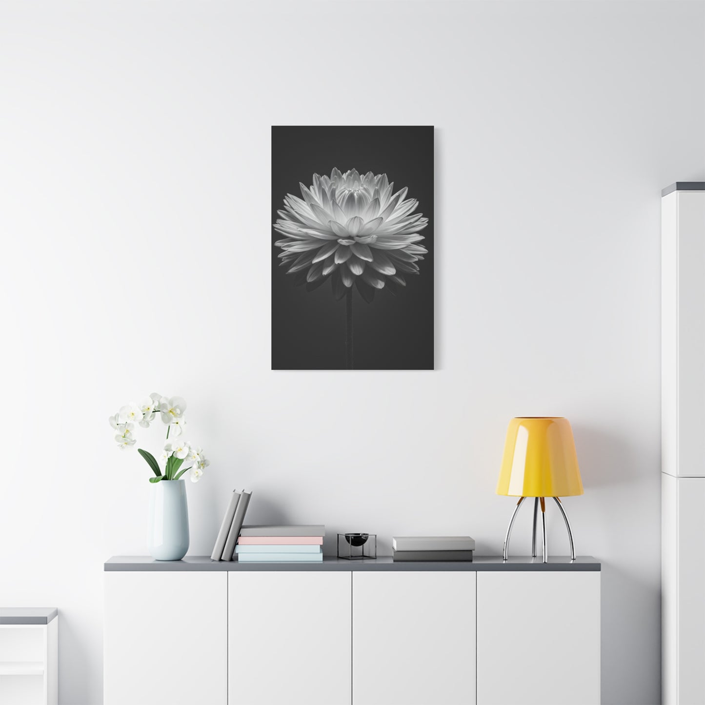Symmetrical Dahlia Bloom Wall Art & Canvas Prints