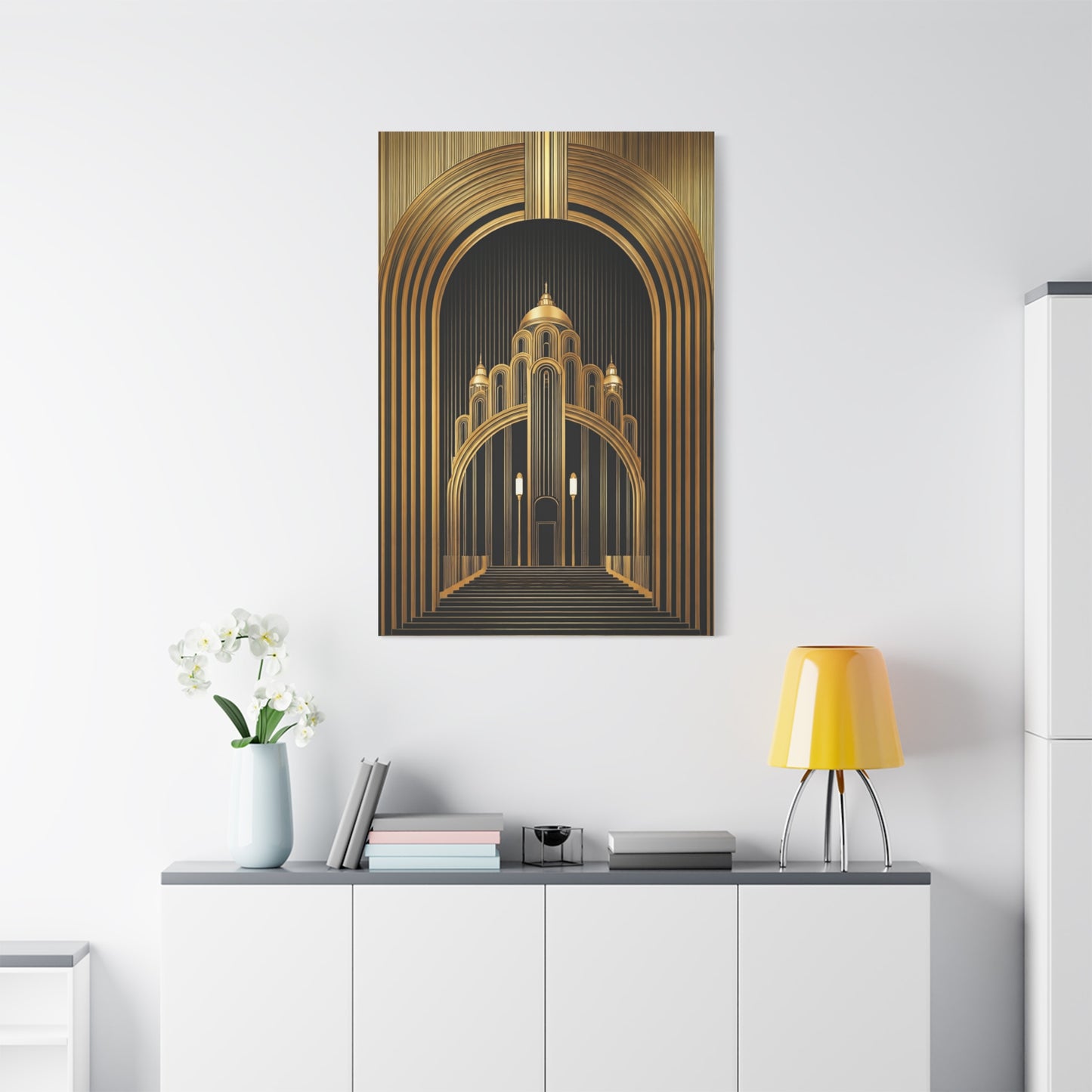 Golden Cathedral Deco Architecture Wall Art & Canvas Prints