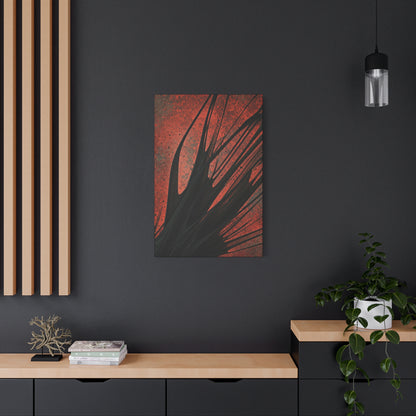 Crimson Motion Abstract Wall Art & Canvas Prints