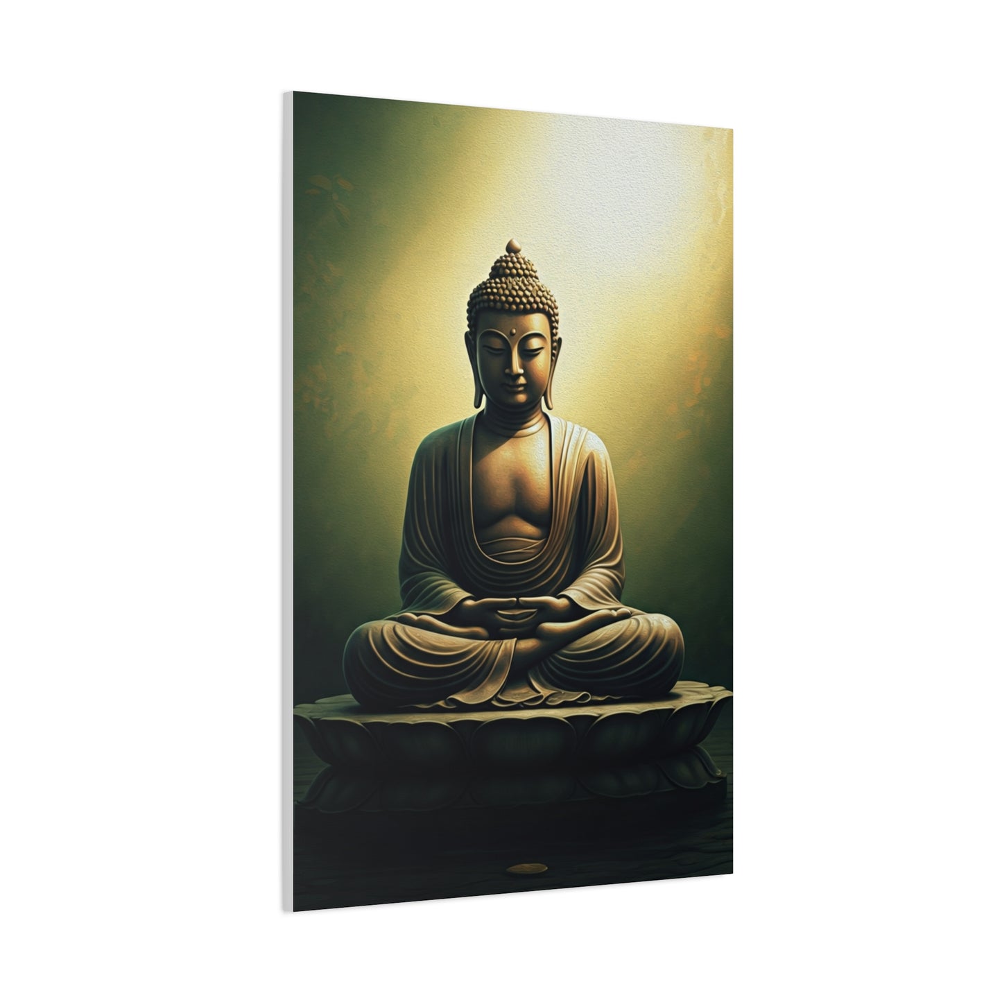 Serene Emerald Buddha Meditation Wall Art & Canvas Prints