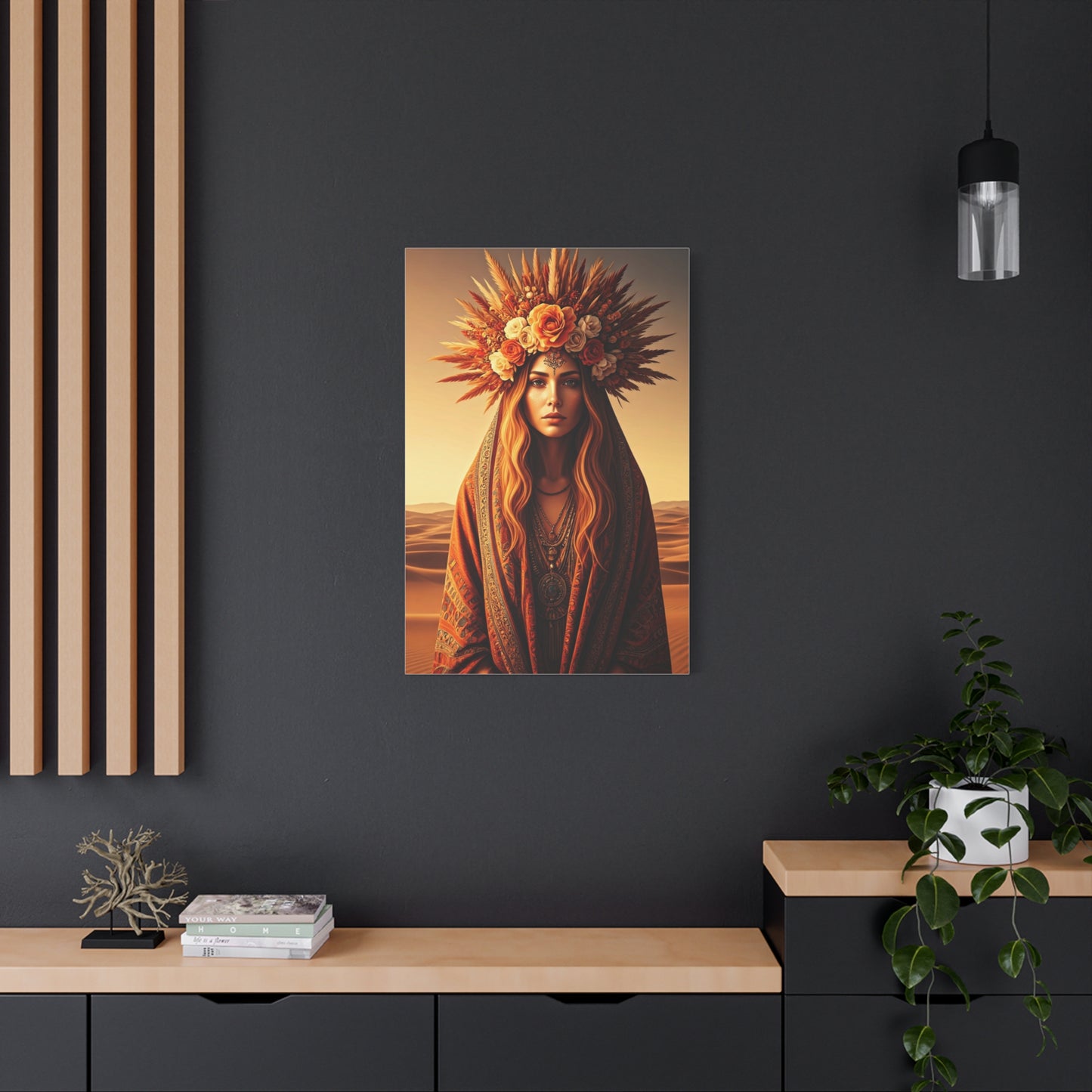 Bohemian Floral Crown Muse Wall Art & Canvas Prints