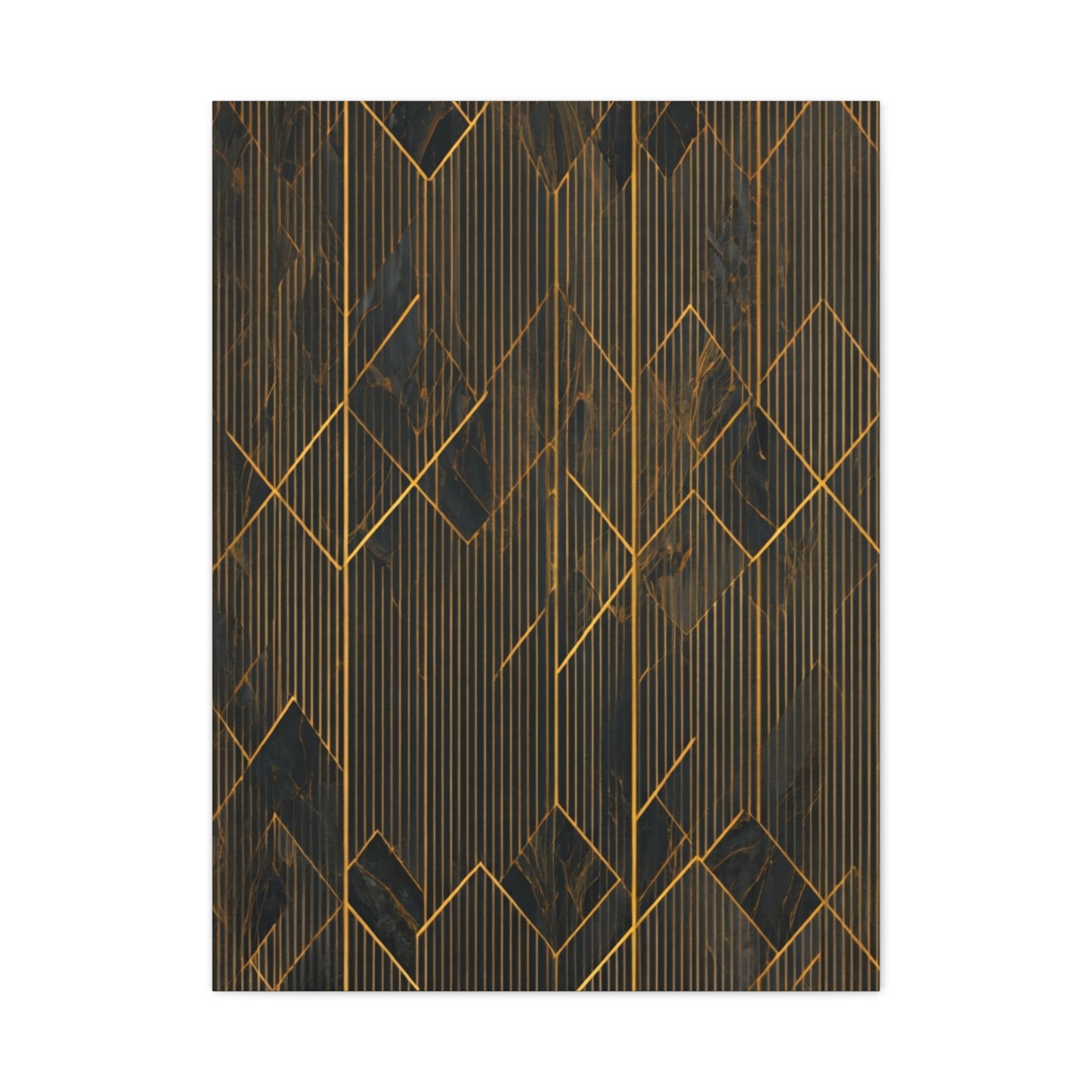 Golden Geometry Noir Wall Art & Canvas Prints