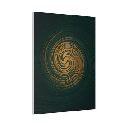 Golden Abyss Spiral Wall Art & Canvas Prints