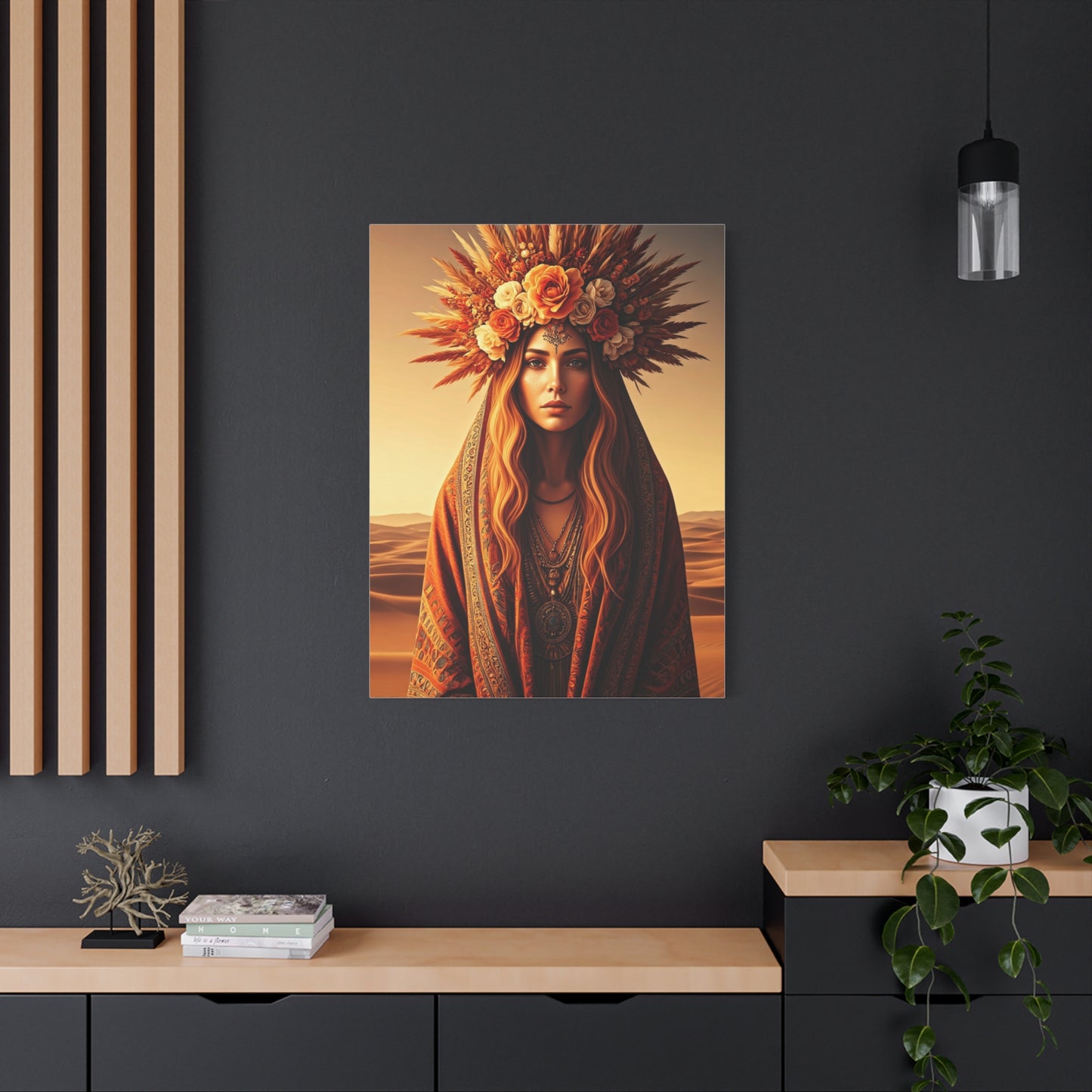 Bohemian Floral Crown Muse Wall Art & Canvas Prints