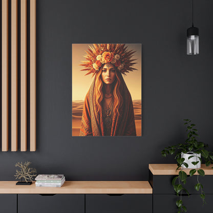Bohemian Floral Crown Muse Wall Art & Canvas Prints