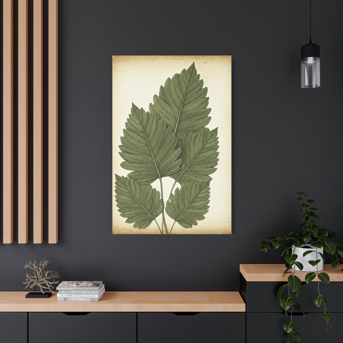 Vintage Leaf Study Illustration Wall Art & Canvas Prints