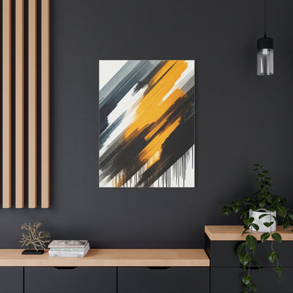 Golden Impact Abstract Wall Art & Canvas Prints