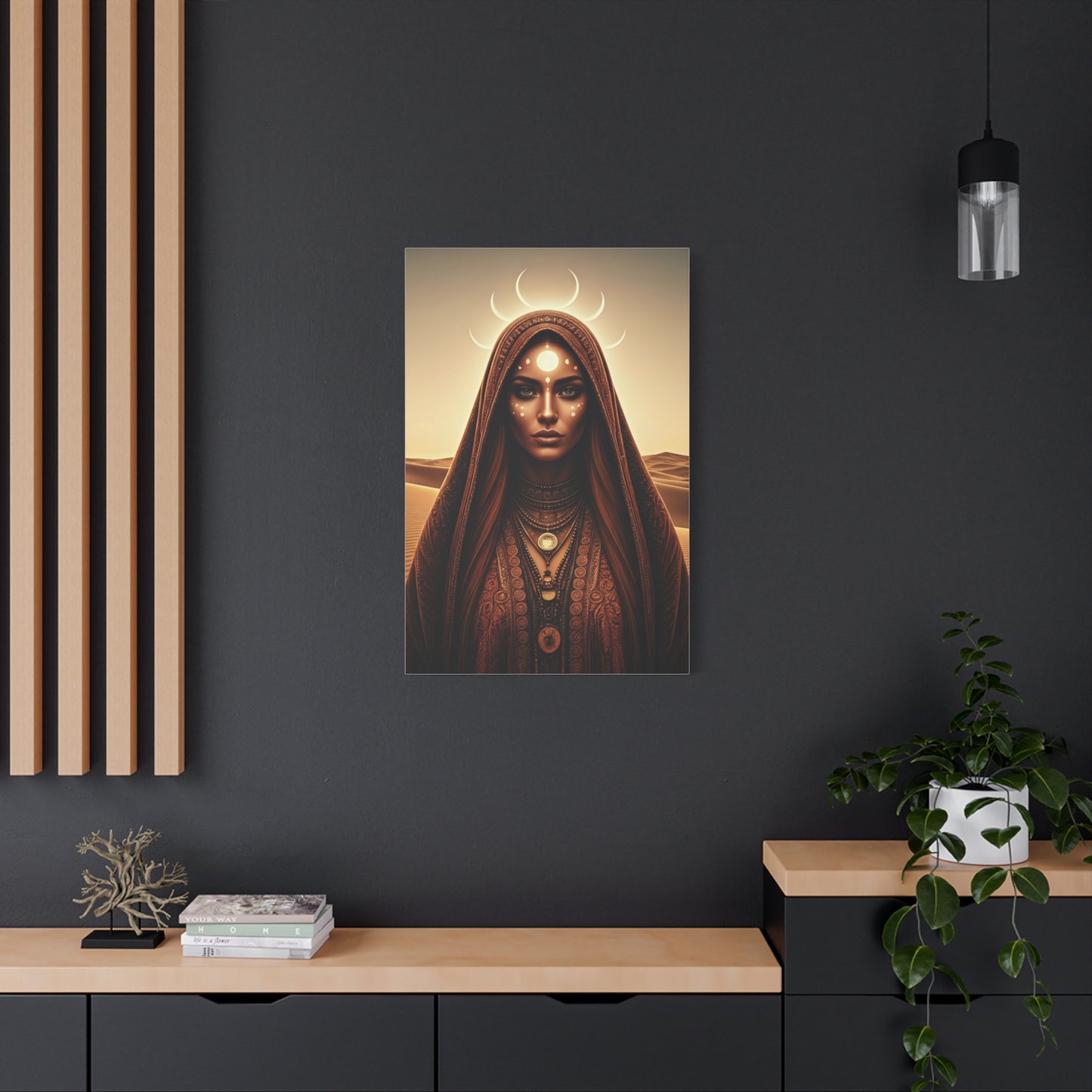 Moonlit Desert Priestess Wall Art & Canvas Prints