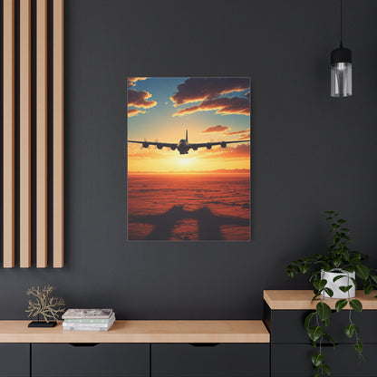 Golden Sky Takeoff Flight Wall Art & Canvas Prints