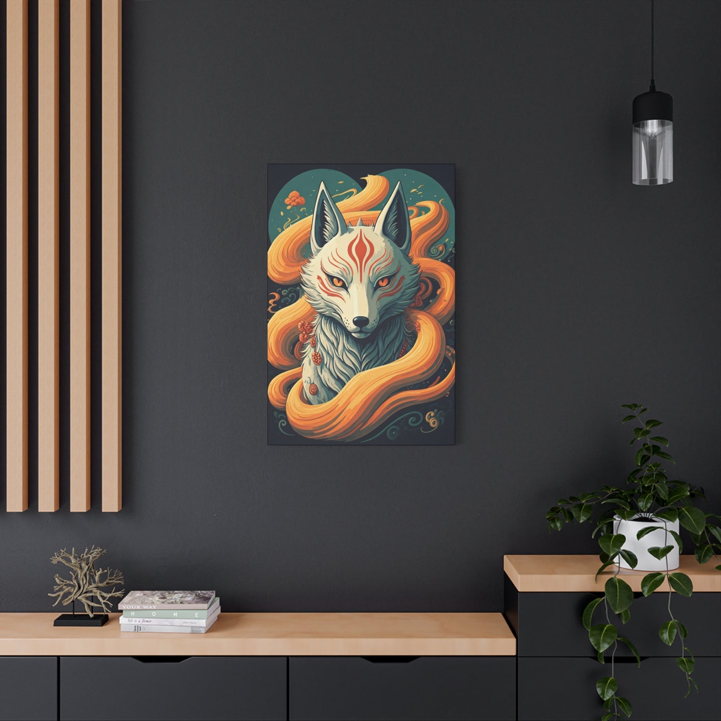 Sacred Kitsune Guardian Wall Art & Canvas Prints