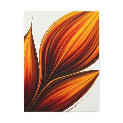 Golden Ember Bloom Abstract Wall Art & Canvas Prints