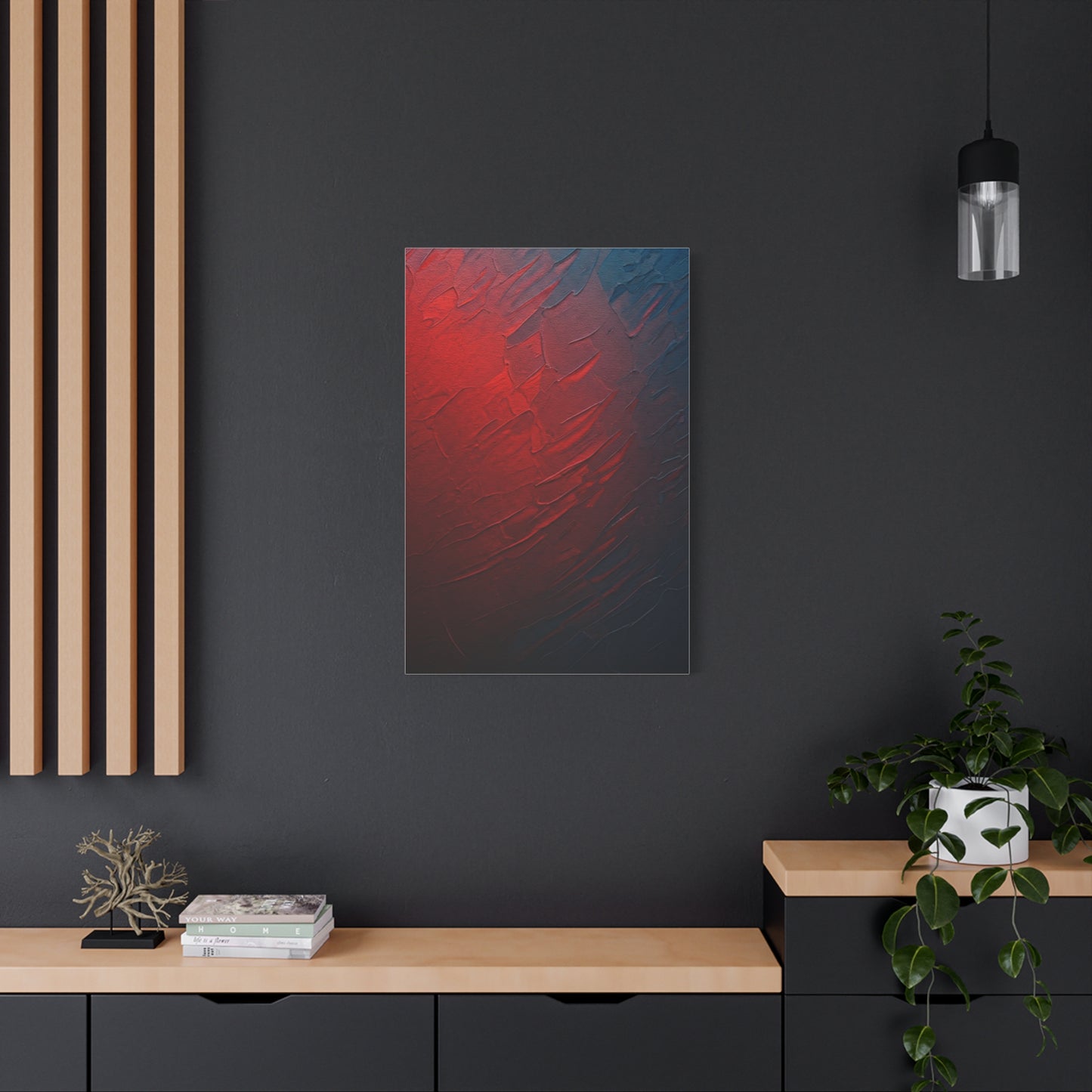 Crimson Depth Texture Wall Art & Canvas Prints