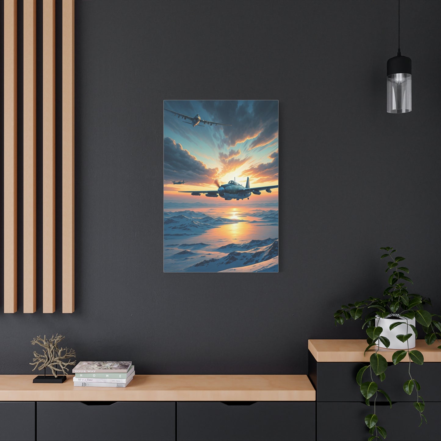 Dawn Jet Breakthrough Over the Clouds Wall Art & Canvas Prints