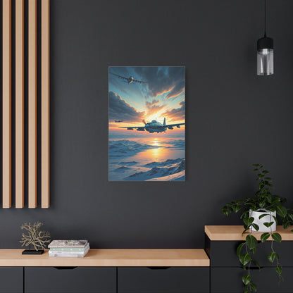 Dawn Jet Breakthrough Over the Clouds Wall Art & Canvas Prints