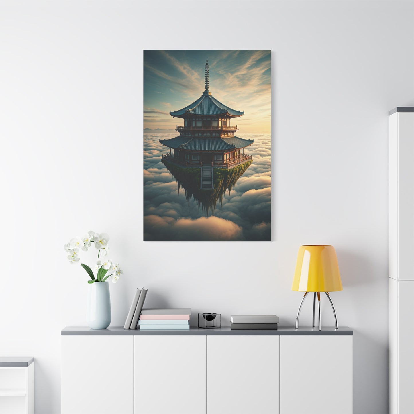 Floating Temple in the Clouds Wall Art & Canvas Prints