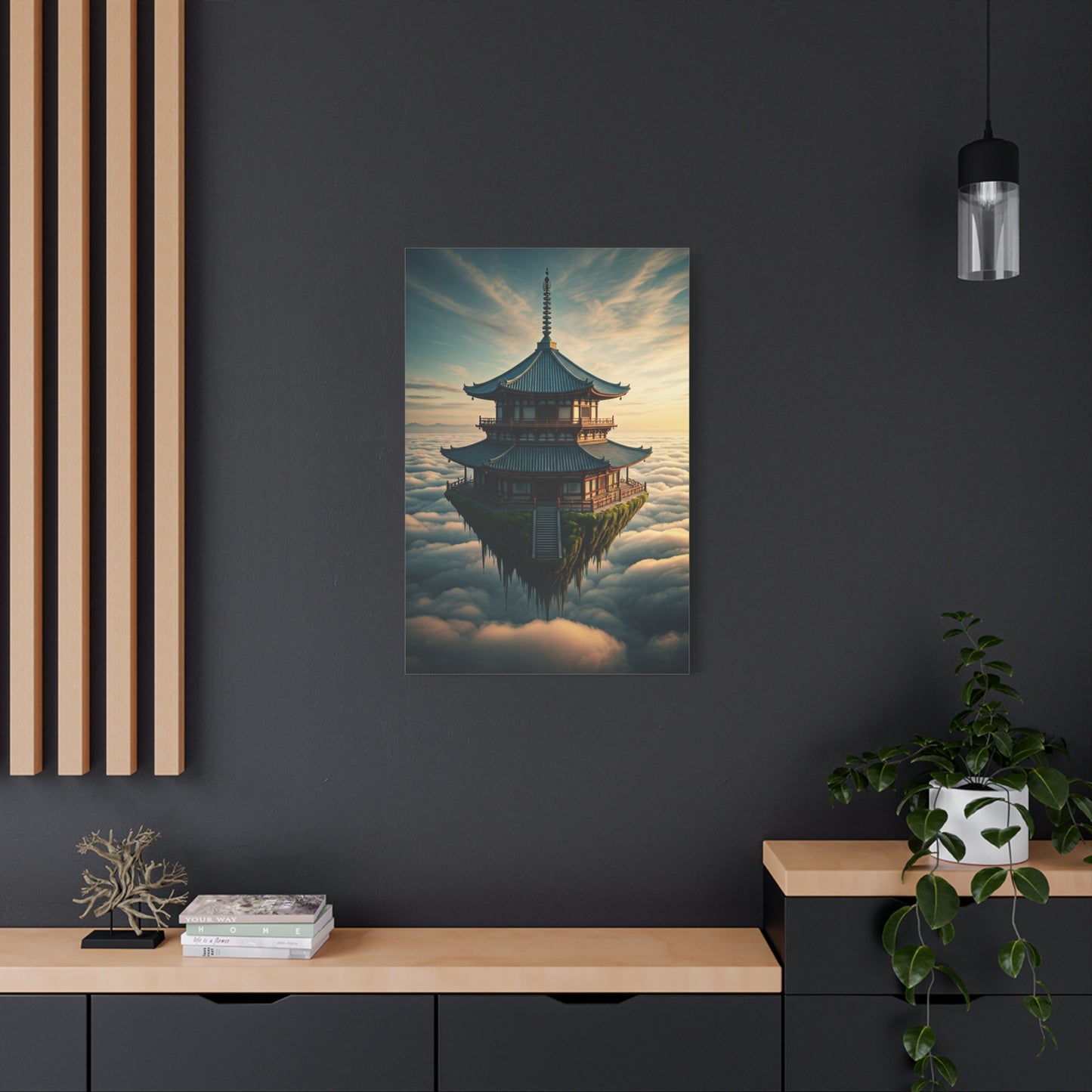 Floating Temple in the Clouds Wall Art & Canvas Prints