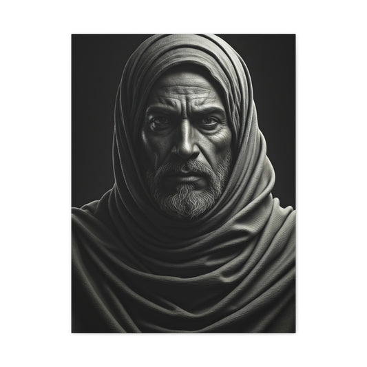 Silent Strength Black & White Elder Portrait Wall Art & Canvas Prints