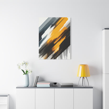 Golden Impact Abstract Wall Art & Canvas Prints