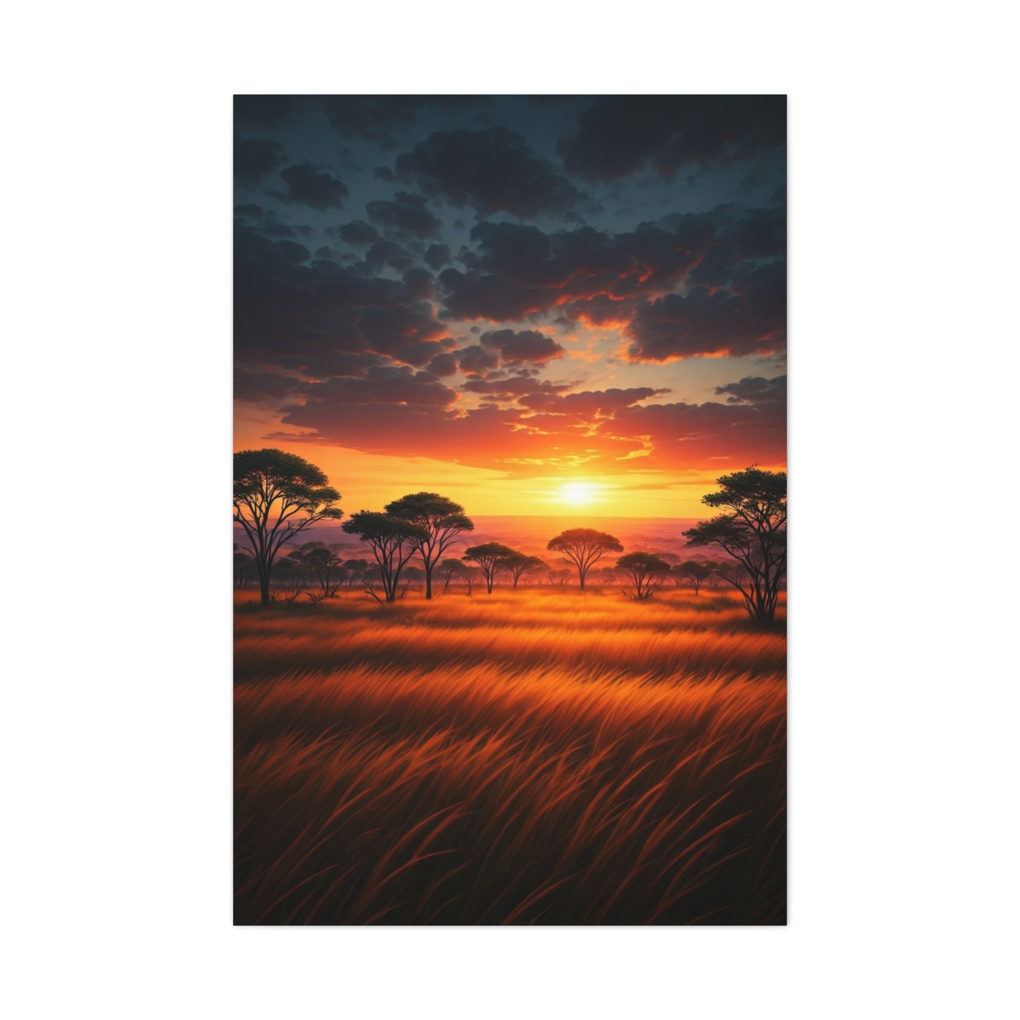Firelight Savanna Evening Wall Art & Canvas Prints