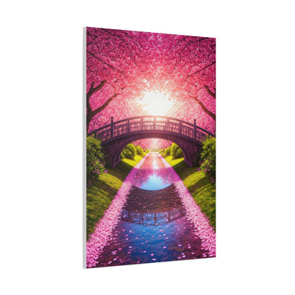 Sakura Bridge Reflection at Sunrise Wall Art & Canvas Prints
