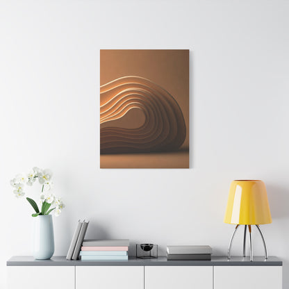 Sculpted Bronze Wave Statement Wall Art & Canvas Prints