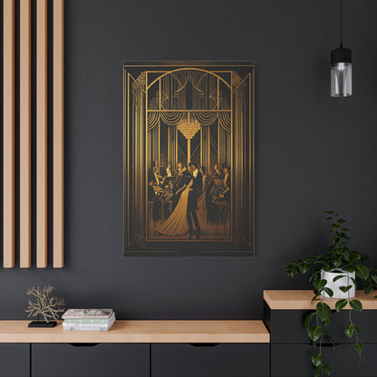 Midnight Ballroom Elegance Art Deco Wall Art & Canvas Prints