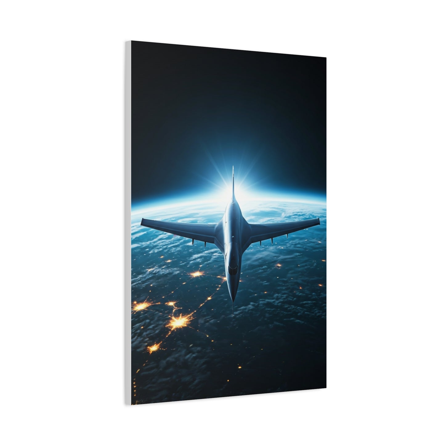 Space Edge Flight Perspective Wall Art & Canvas Prints