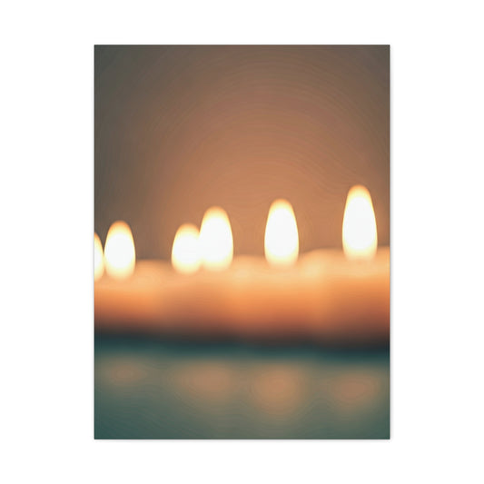 Warm Candlelight Glow Minimal Art Wall Art & Canvas Prints