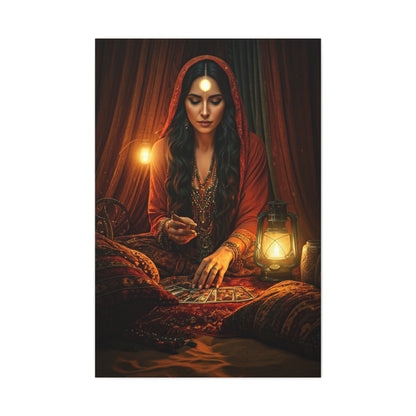 Bohemian Tarot Reader by Lantern Light Wall Art & Canvas Prints