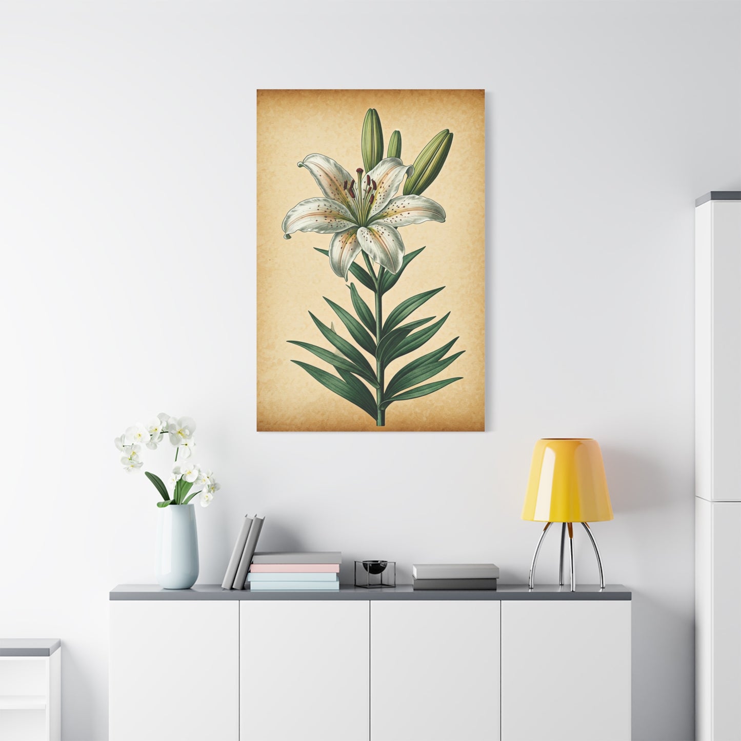 Lily Blossom Illustration Wall Art & Canvas Prints
