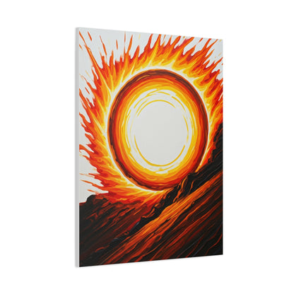 Solar Inferno Abstract Wall Art & Canvas Prints