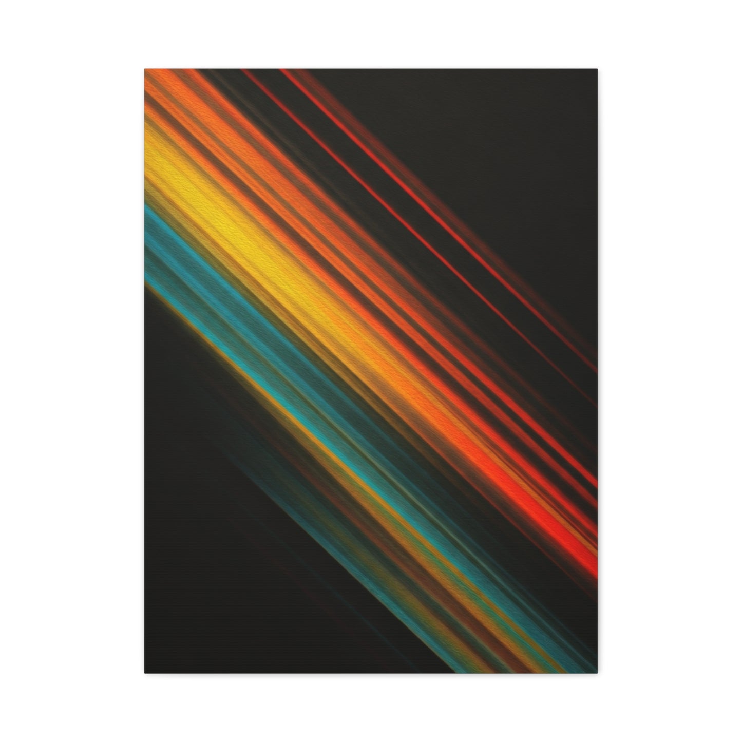 Multicolor Diagonal Energy Abstract Wall Art & Canvas Prints