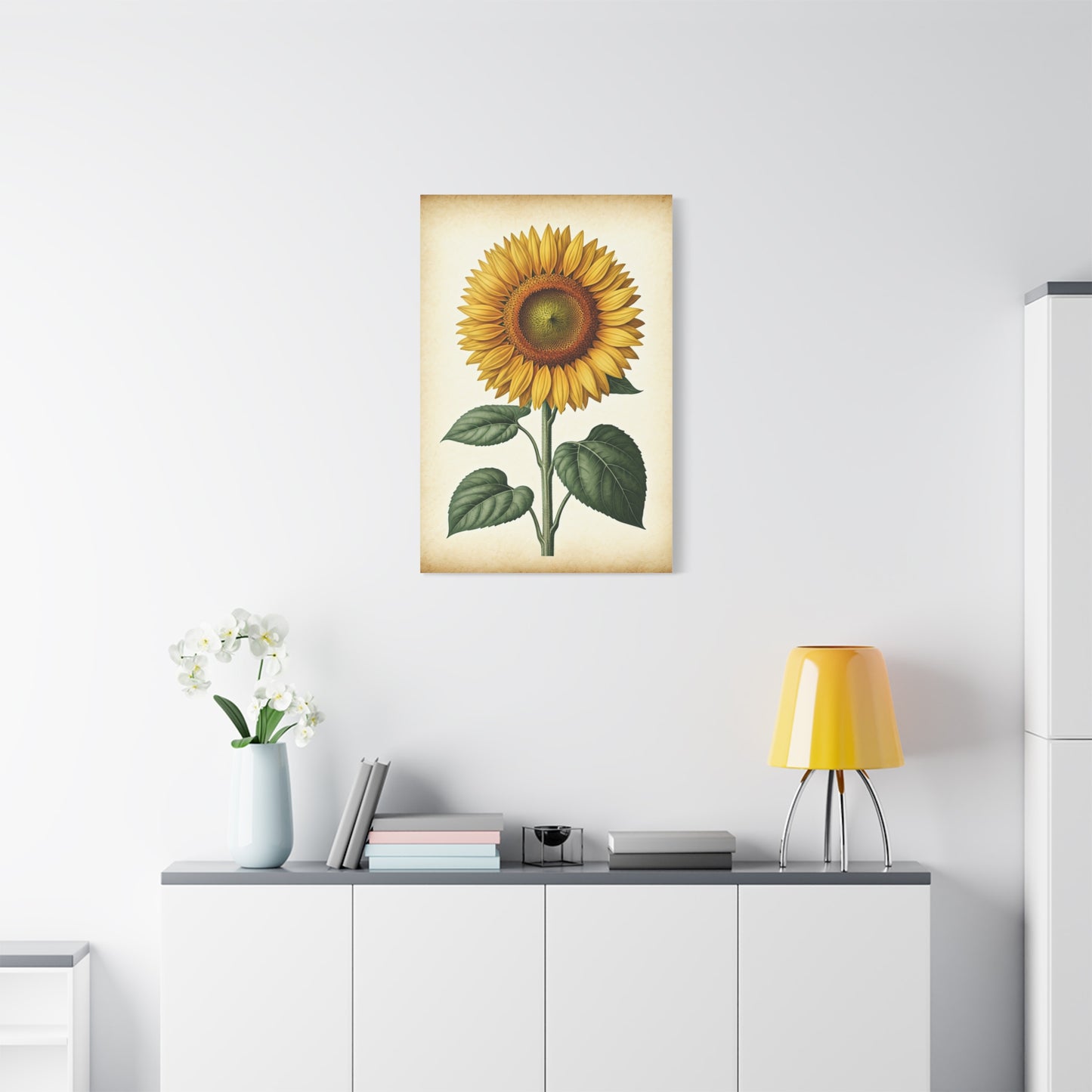 Sunflower Illustration Wall Art & Canvas Prints