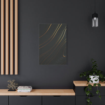 Golden Trace Minimalist Wall Art & Canvas Prints